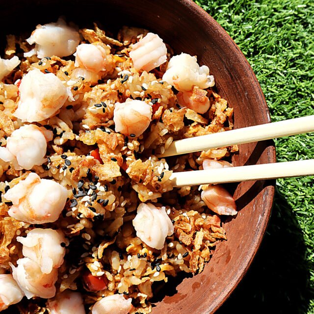 Замовити суші роли WOK у Львові - Смажений рис з креветкою
